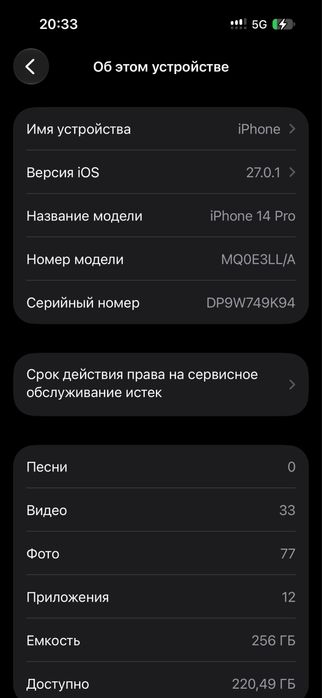 Айфор 14 про фиолетовым цвете