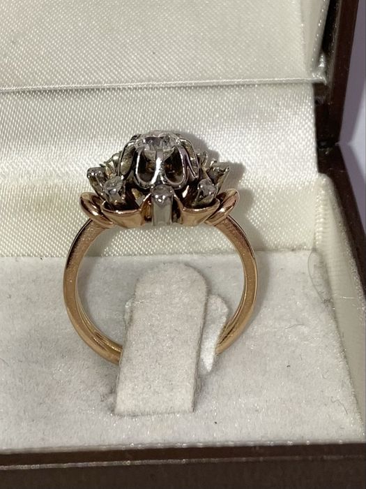 Inel vintage aur 18kt.cu diamant 0.45ct