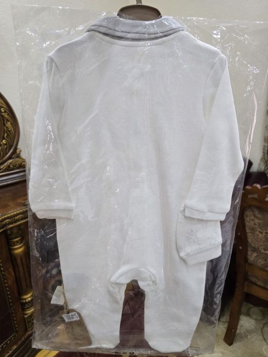 Anna Babba комплект слип + плед белый для младенцев 6-9 месяцев