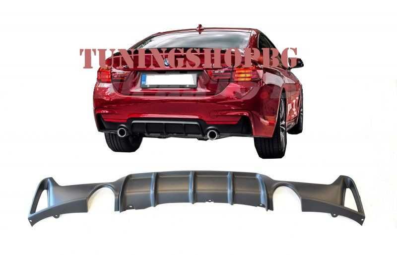 М перформанс дифузер двоен изход БМВ f32 f33 f36 2013-