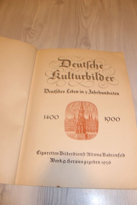 Carte veche 1936, DEUTSCHE KULTURBILDER, completa