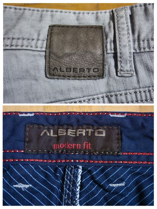 Blugi Premium Alberto, Stone Stretch Ring, Modern Fit, Bărbați - 33/34