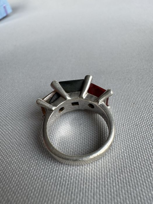 Inel din argint si cubic zirconia