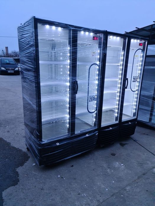Vitrina frigorifica băuturi lactate mezeluri dublă