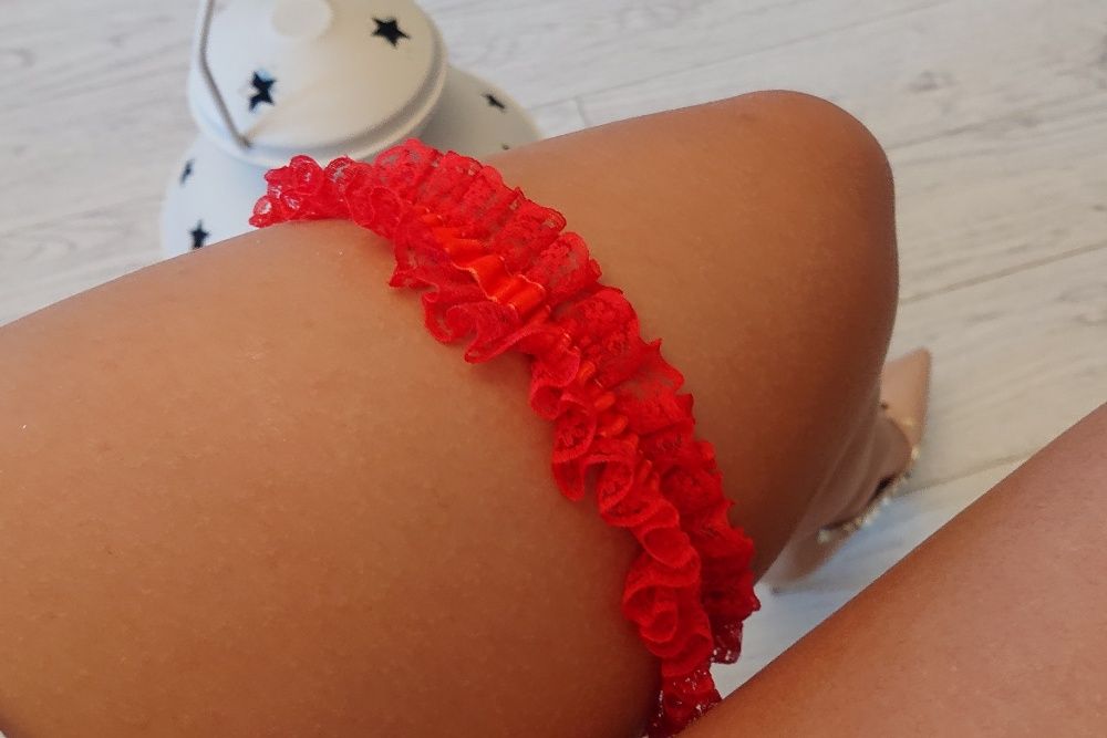 Jartiera mireasa NOUA hand made 100% in Romania Bridal garter