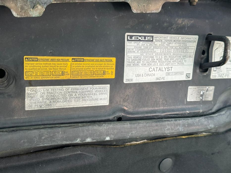 Капот на Lexus rx330, Lexus rx350, harrier