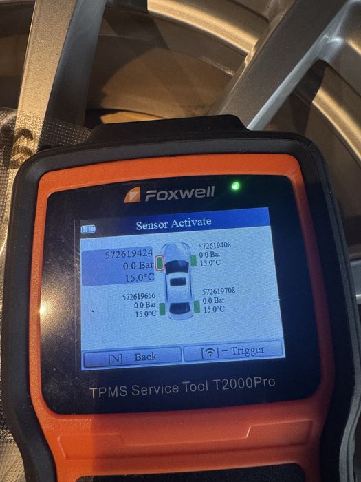 4 buc senzori presiune roți originali VW Audi Skoda Porsche 5Q0907275B