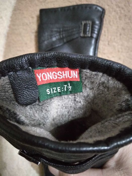 Кожаные перчатки 7,5 б/у