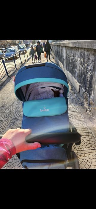Buba Бебешка количка Zaza 3в1,  Sea Blue
