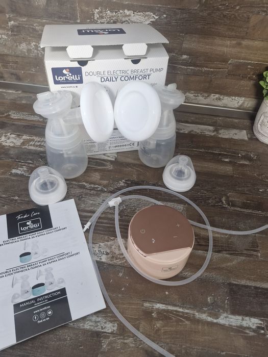 Двойна електрическа помпа за кърма "Daily Comfort"- розова