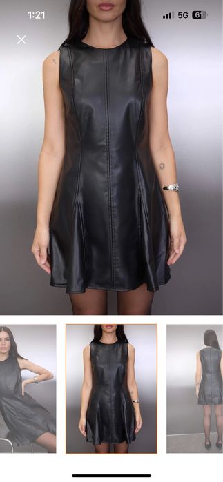 Рокля изкуствена кожа XL