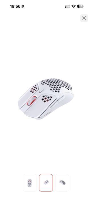 Мышь HyperX PulseFire Haste Wireless белый