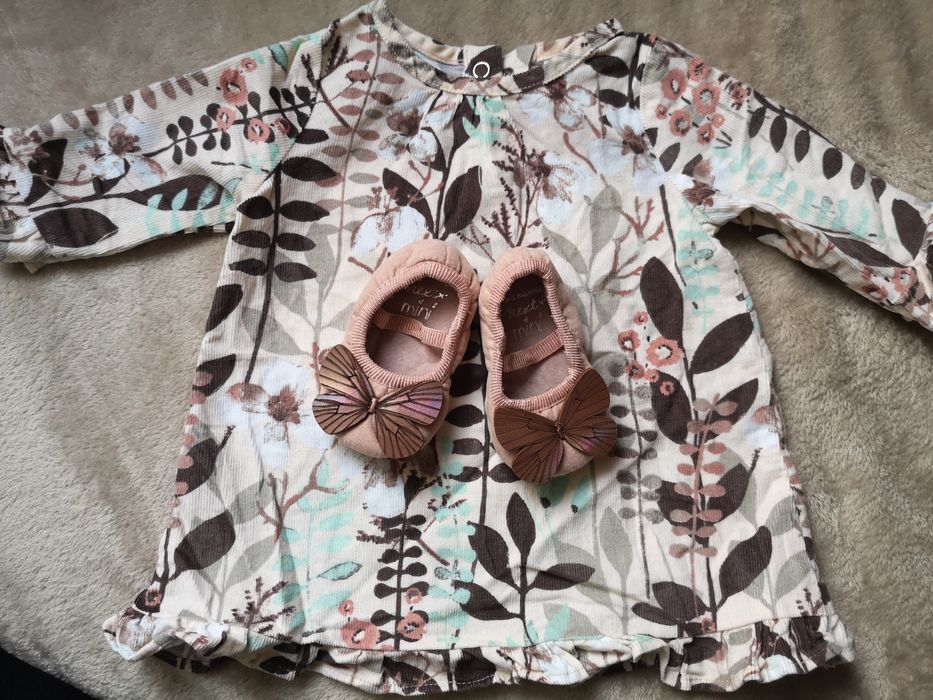 Рокля и обувки Next 0-3