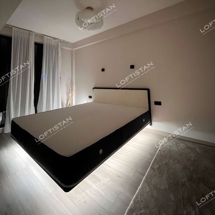 Парящая кровать ЛоФТ стиль, Loft krovat, Metall крават, Темир karovat