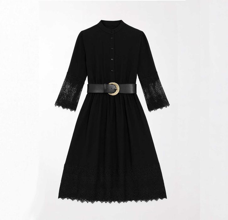 Женская одежда, Платье с кружевом, размер 44-46, Италия