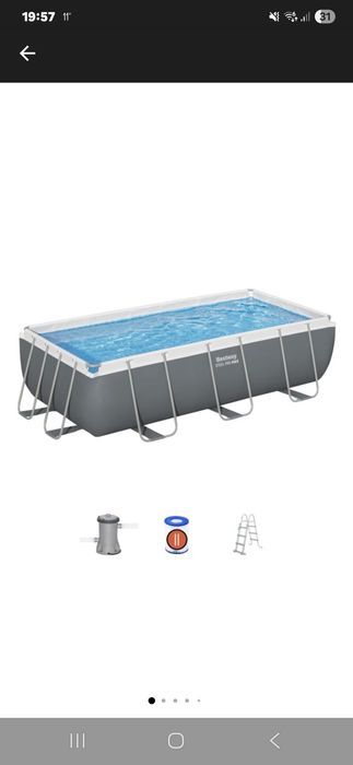 Se vinde piscina bestway 404×201×100