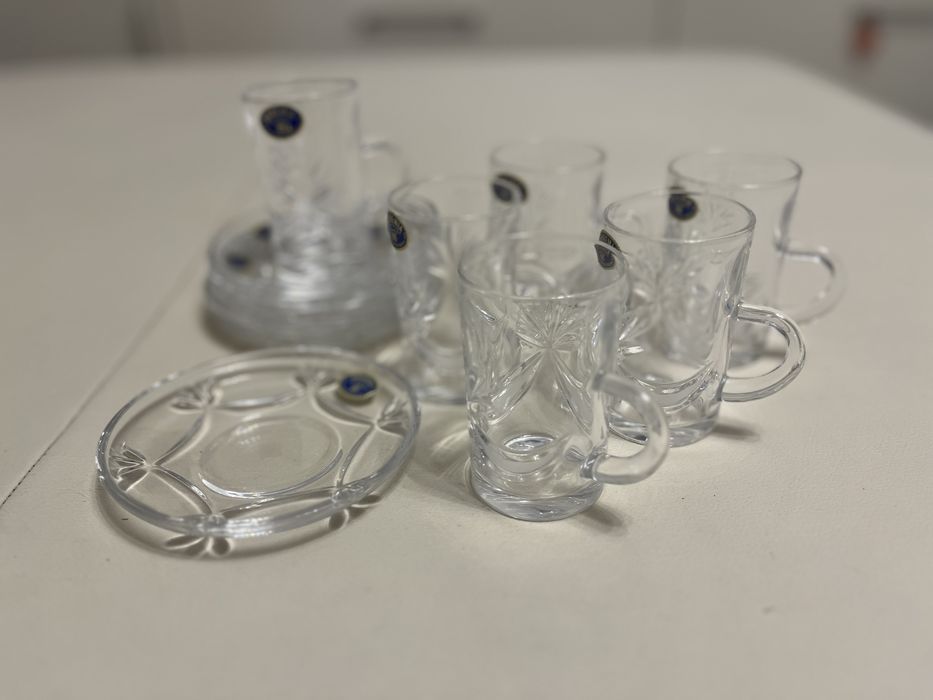 Set ceai Cristal Bohemia - nou