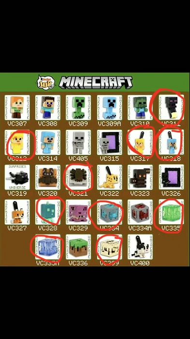 игрушки киндер minecraft