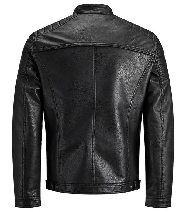 Jack & Jones Jachetă de piele pentru bărbați Rocky
