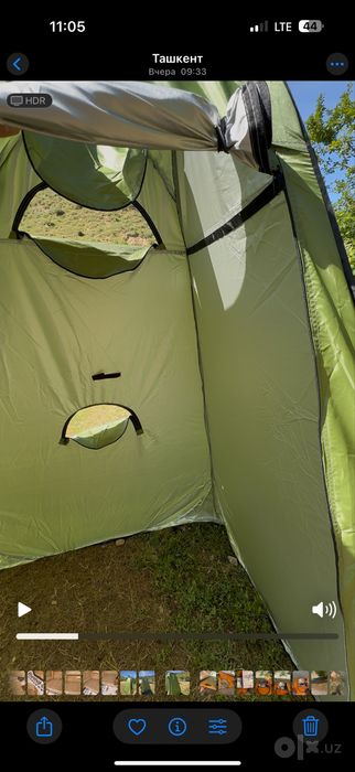 Palatka tualet dush razdevalka uchtasi birda piknik uchun zor palatka