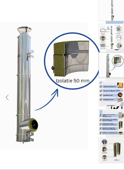 Sisteme cosuri de fum inox