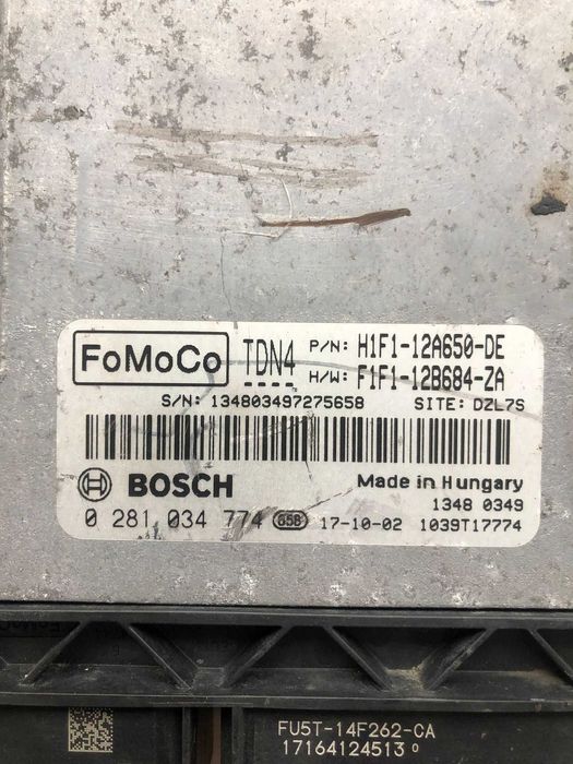 Calculator motor Ford Focus 1.5TDCI 0281034774 H1F1-12A650-DE