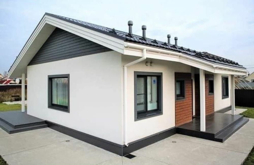 Casa modulare pe structura metalica si panou sandwich termoizolant