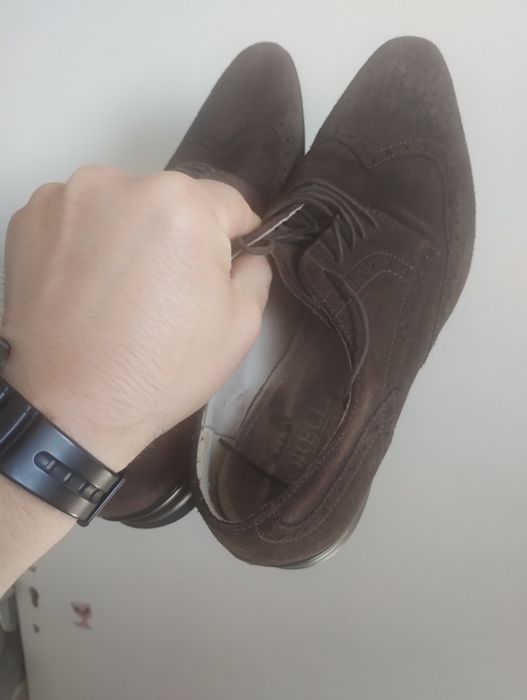 Pantofi bărbați piele întoarsă