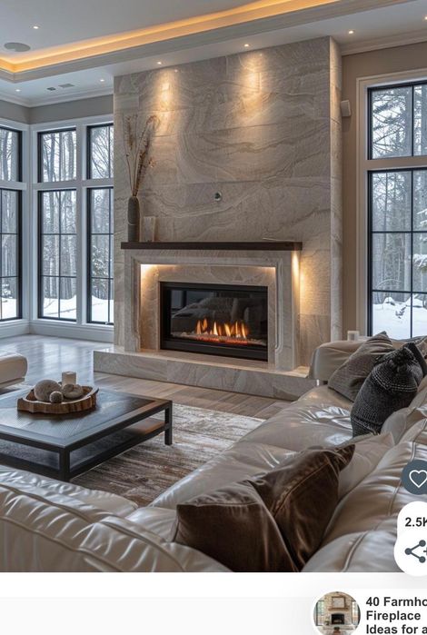 Камин разного размера kamin