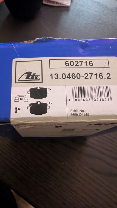 Set Placute Frana Disc  ATE 13046027132