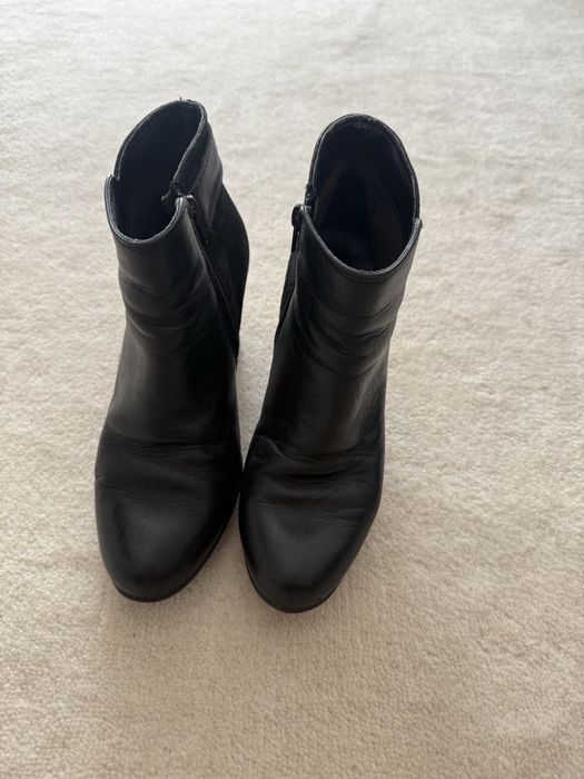 Botine damă negre din piele naturală, Mărime: 38