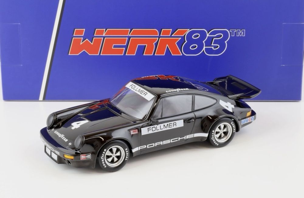 Porsche 911 Carrera 3.0 RSR #4 negru macheta auto scara 1:18 WERK83