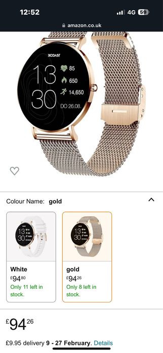 Amanet ROYAL Ceas Smartwatch / Fitness Tracker SIONA 2 XCoast /SIGILAT