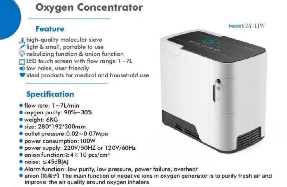 Концентратор кислорода 1-7 литр. Номер один