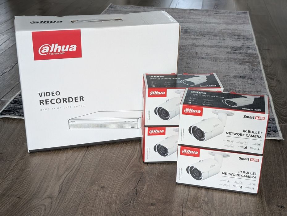 Camere supraveghere Dahua 4MP PoE, NVR, Hard disk 1TB