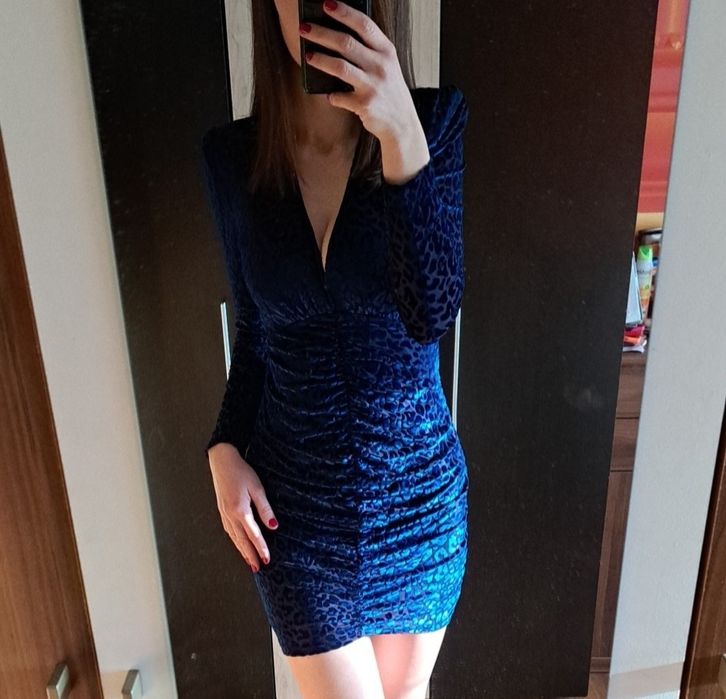 Синя рокля С размер