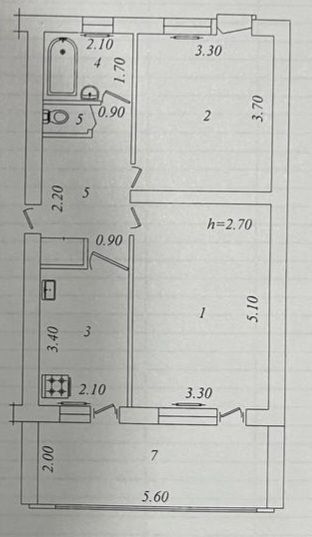 Срочно 2ком/2этаж 65кв.м Бал2х8 ТТЗ-1 Диадора №Р146