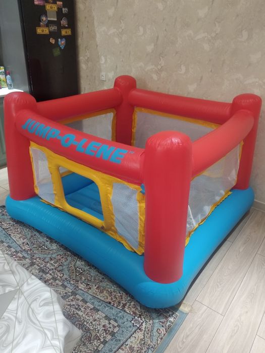 Батут надувной, игровой  Intex-174х174х112 см. Доставка бесплатно