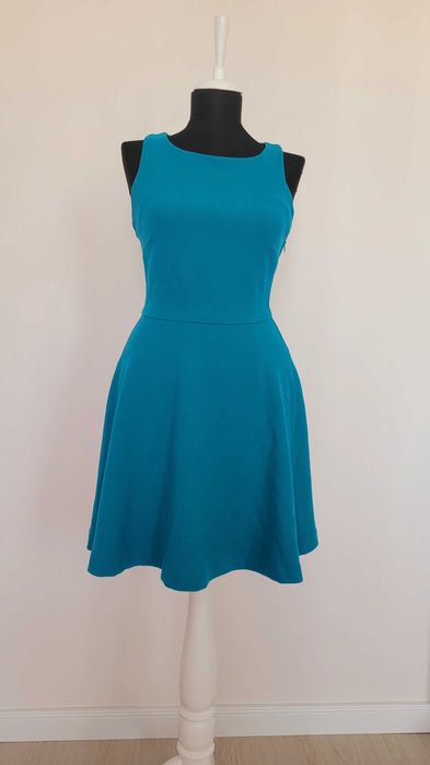 Rochie de zi, culoare turcoaz