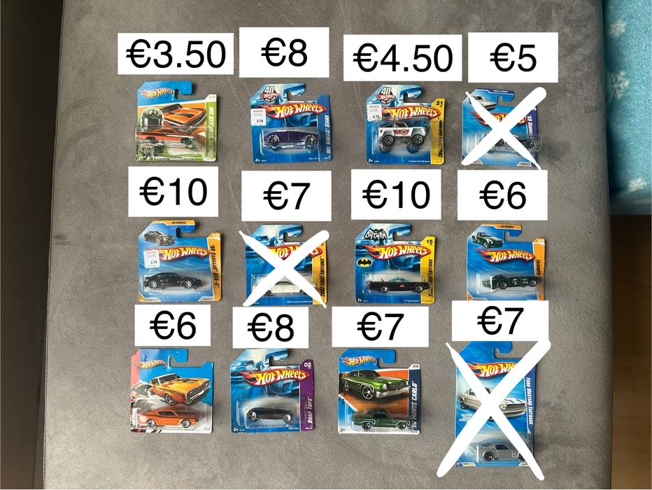 Hot Wheels колички - различни mainline/мейнлайн модели преди 2014