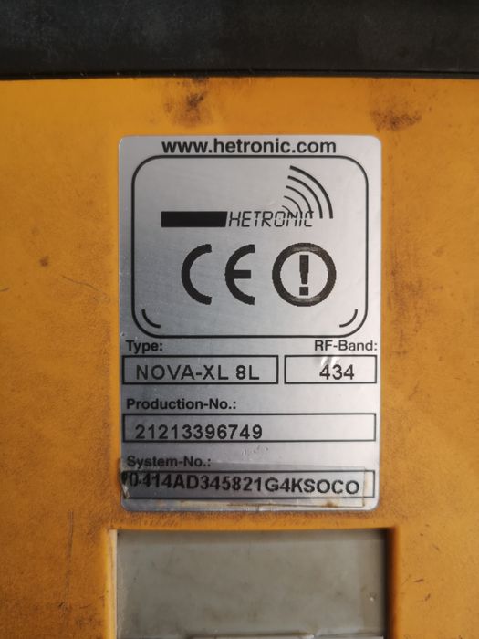 HETRONIC NOVA XL 8 L telecomanda macara
