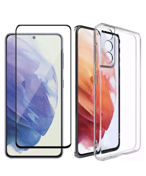 Husa Silicon Cam + Folie Sticla 9D/9H Samsung A13/A33/A15/A24/A25/A26