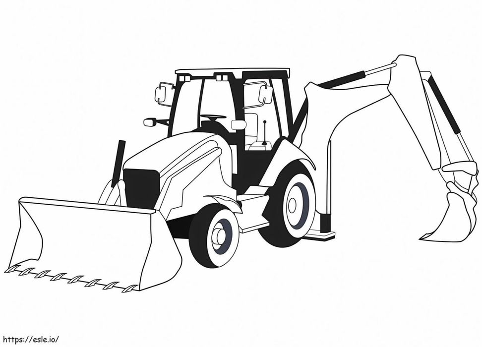 Buldoexcavator inchiriez ezecut lucrari