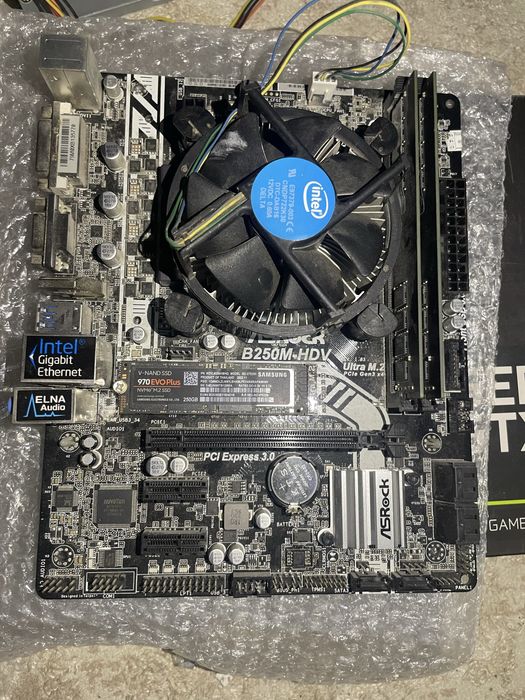 Продам комплект B250+CPU I5 6500 (xeon)