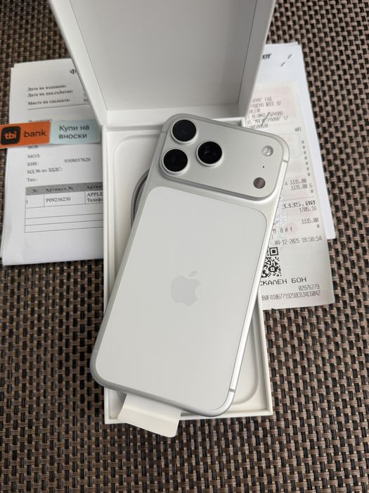 512!*НОВ*iPhone 17 Pro Max *Silver айфон 17 про макс бял 512