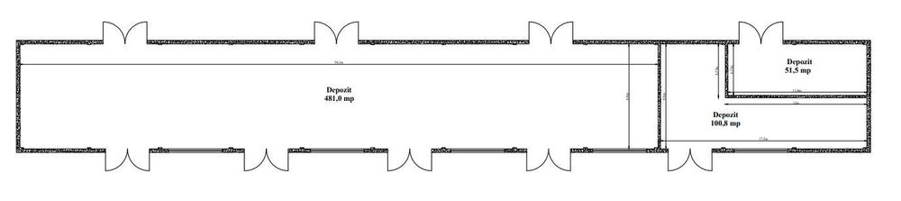 Vand Hala - 633 mp utili -  Zona Calea Prutului