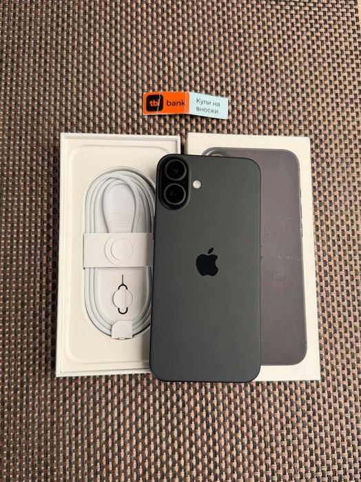 КАТО НОВ! iPhone 16 Plus Лизинг от 21€/мес  BLACK / 128GBГаранция! черен