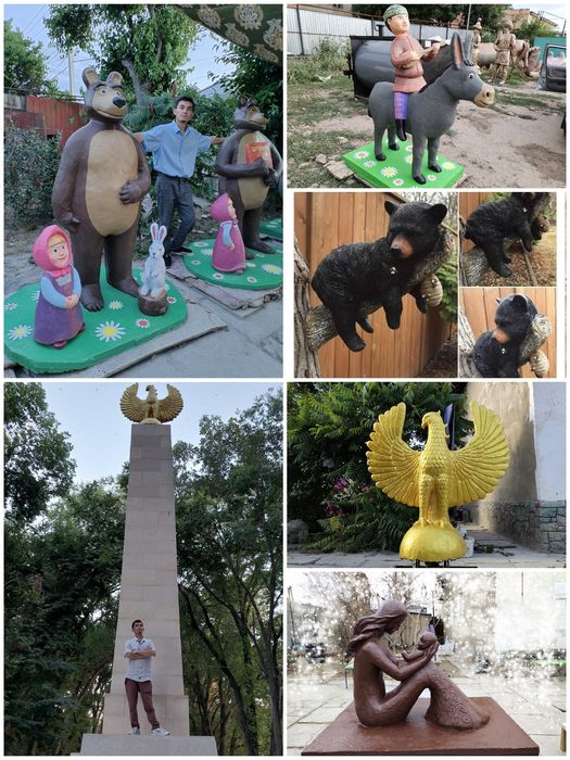 Скульптура  Мүсін Бюст Маф