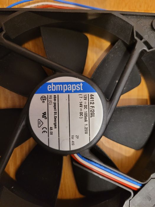 Ventilatore Profesionale  EbmPapst 4412F/2GL,120x 120x 25 mm