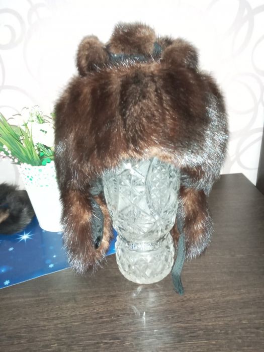 Детская норковая шапочка